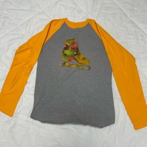 Handmade, new, never worn long sleeved ice skater t-shirt